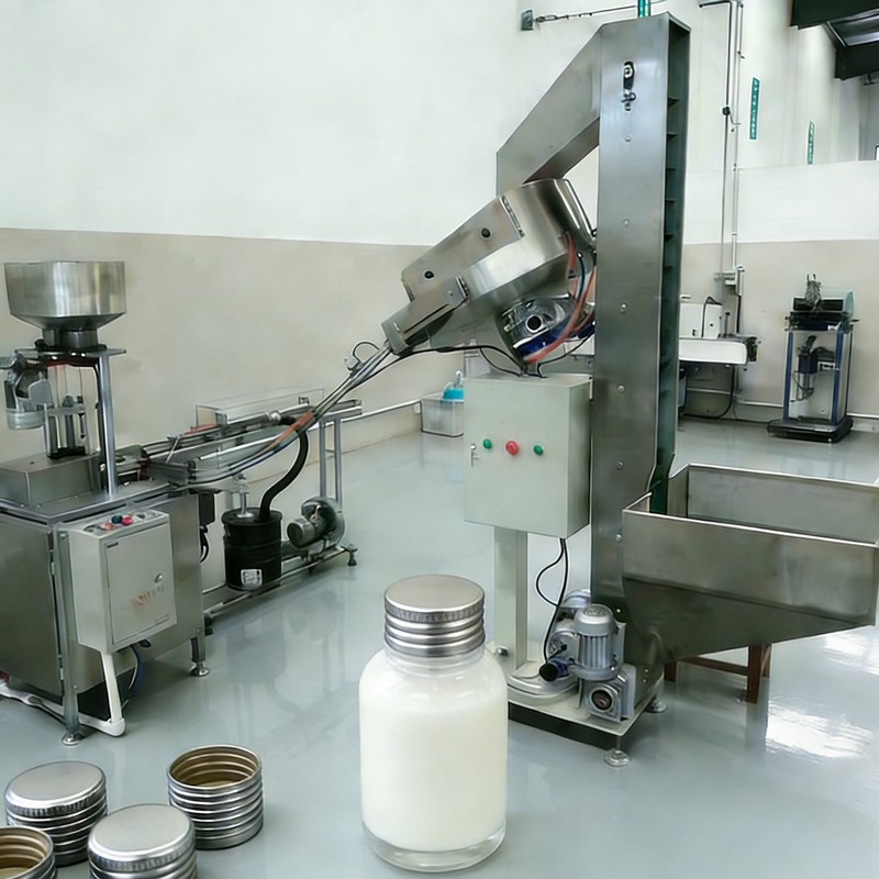 Výrobní linka na tělové mléko se závitovým uzávěrem