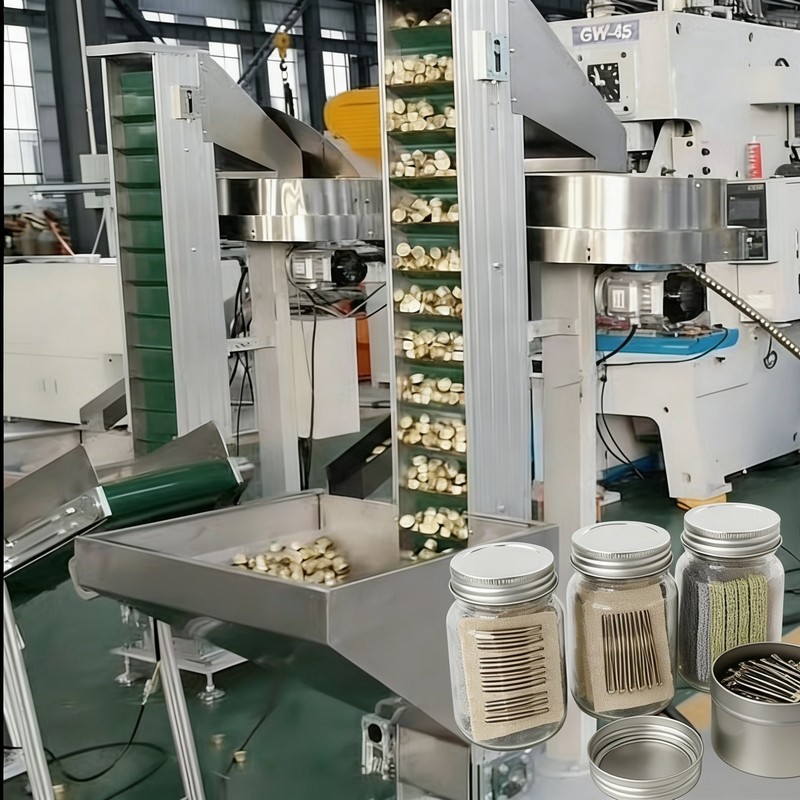 Výrobní linka čepice se závitem na sponu do vlasů